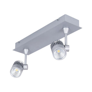 JET-2B 2 x 10W LED Spotlight Bar - Silver