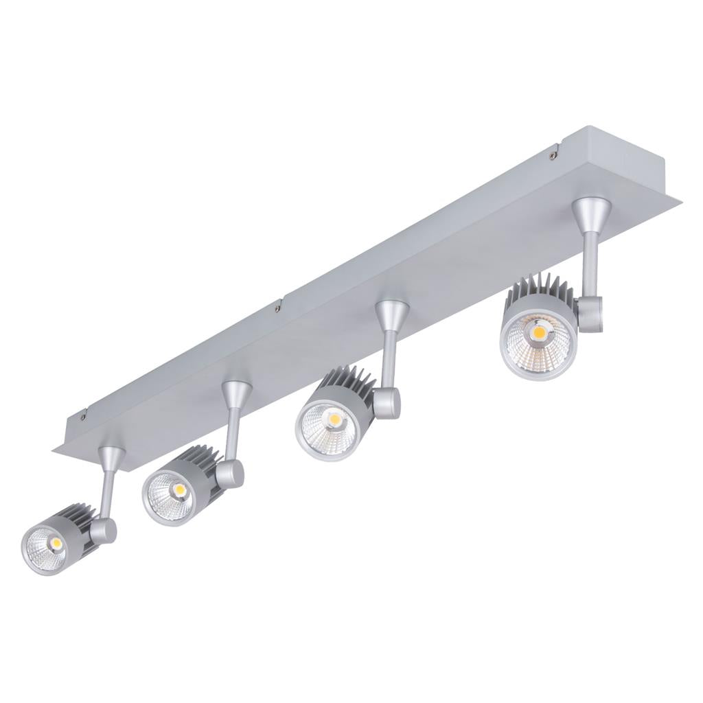 JET-4B 4 x 10W LED Spotlight Bar - Silver