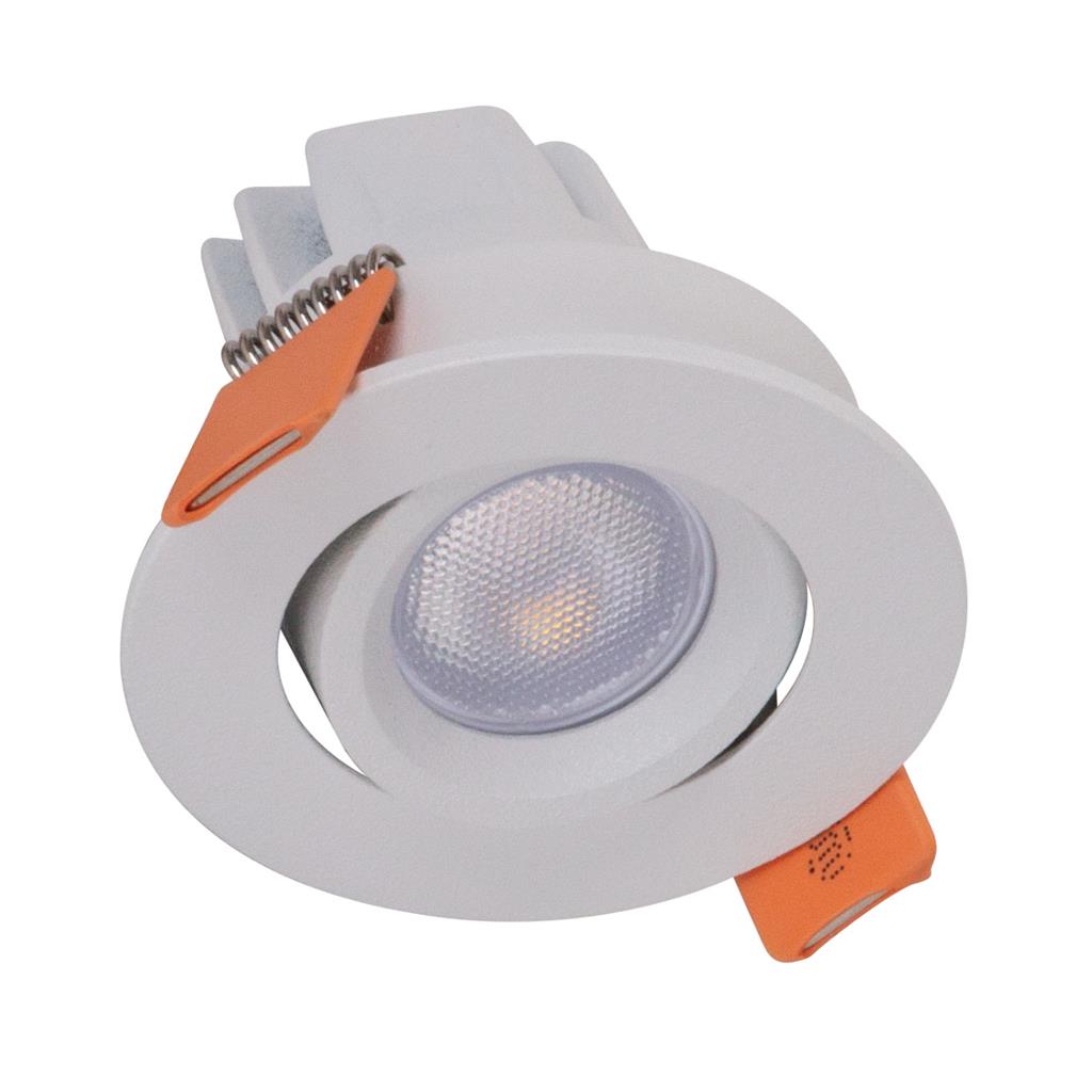 POCKET-3 3W LED Tiltable Miniature Downlight - White Frame ...